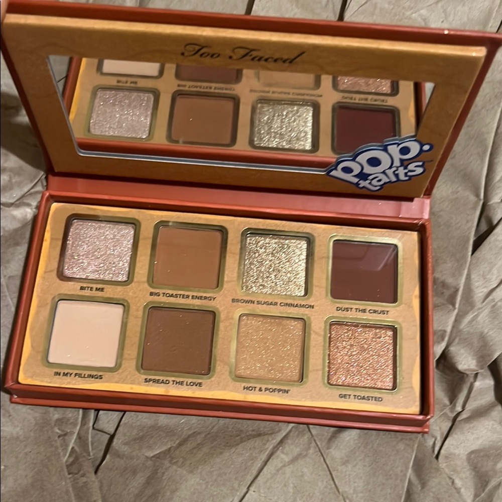 NIB Too Faced Pink and Brown Eyeshadow Palette with Shimmer and Matte